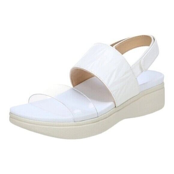 Vionic Shoes - VIONIC Karleen Embossed Leather Sandals White Size 11 NEW